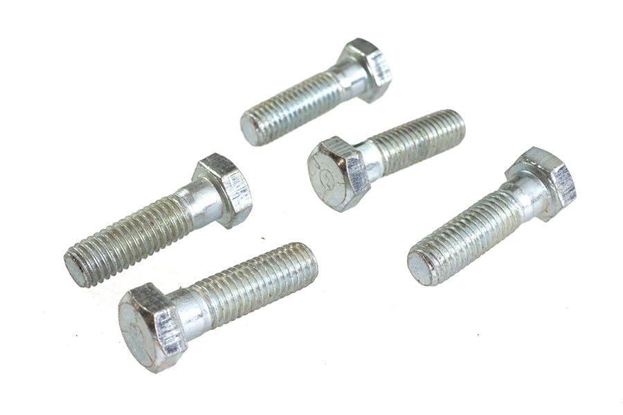HARLEY Zinc Hex Cap Bolts 1/2 inch-13 x 2 inch Fits 0-  All, models