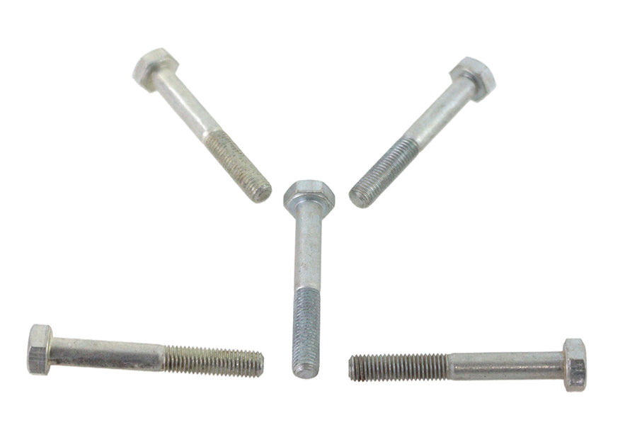 HARLEY Zinc Hex Cap Bolts 1/4 inch-28 x 1-7/8 inch fits 0-  All,