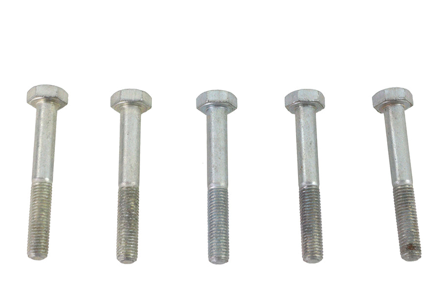 HARLEY Zinc Hex Cap Bolts 1/4 inch-28 x 1-7/8 inch fits 0-  All,