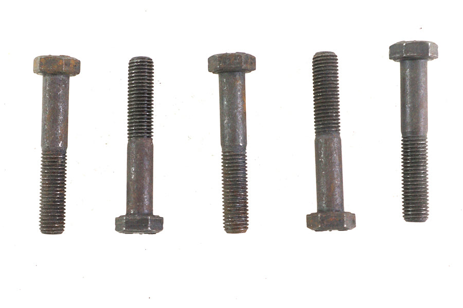 HARLEY Black Hex Cap Bolts 5/16 inch-24 x 1-7/8 inch Fits 0-  All, models