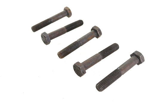 HARLEY Black Hex Cap Bolts 5/16 inch-24 x 1-7/8 inch Fits 0-  All, models