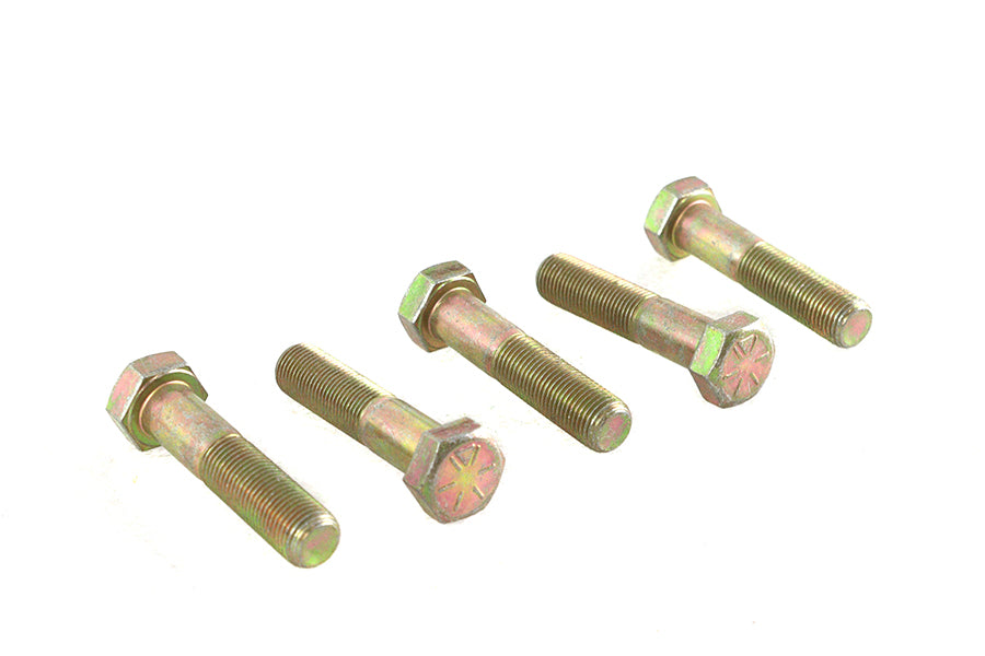 HARLEY Zinc Hex Cap Bolts 1/2 inch-20 x 2-1/4 inch Fits 0-  All, models