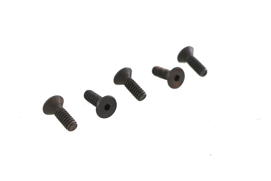 HARLEY Allen Flat Head Screws Black 6-32 x 7/16 inch Fits 0-  All, models