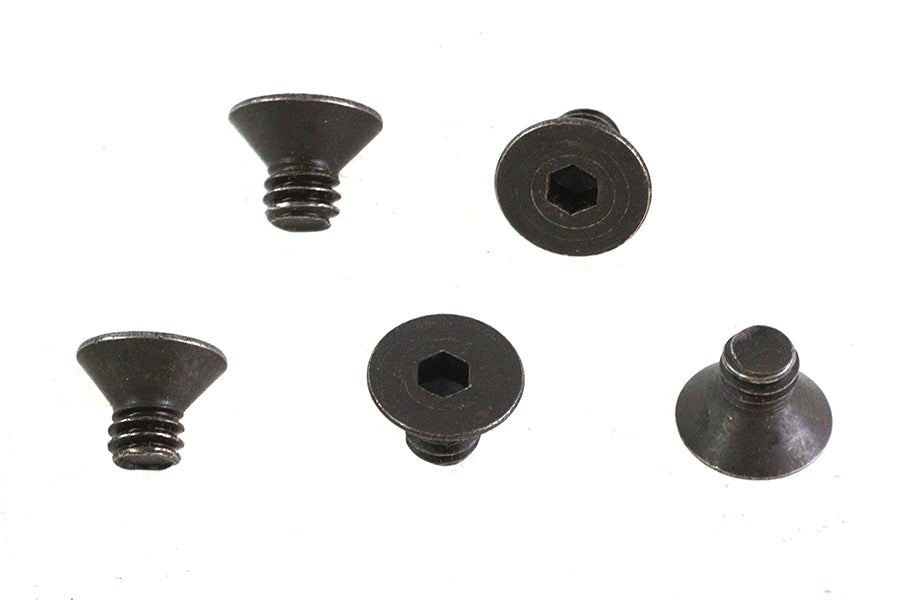 HARLEY Allen Flat Head Screws Black 1/4 inch-20 x 3/8 inch Fits 0-  All, models
