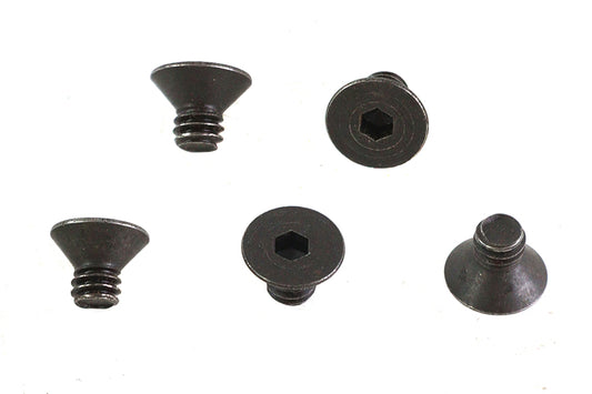 HARLEY Allen Flat Head Screws Black 1/4 inch-20 x 3/8 inch Fits 0-  All, models