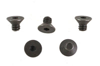 HARLEY Allen Flat Head Screws Black 1/4 inch-20 x 3/8 inch Fits 0-  All, models