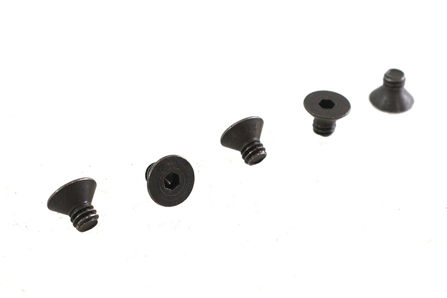 HARLEY Allen Flat Head Screws Black 1/4 inch-20 x 3/8 inch Fits 0-  All, models