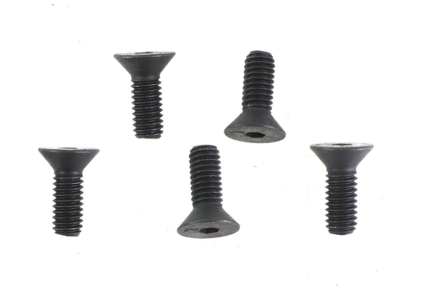 HARLEY Allen Flat Head Screws Black 5/16 inch-18 x 5/8 inch Fits 0-  All, models