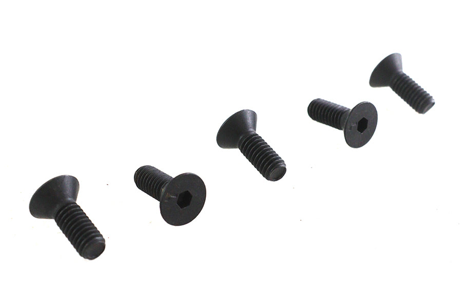 HARLEY Allen Flat Head Screws Black 5/16 inch-18 x 5/8 inch Fits 0-  All, models