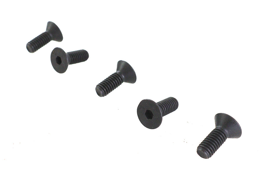 HARLEY Allen Flat Head Screws Black 5/16 inch-18 x 5/8 inch Fits 0-  All, models