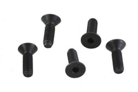 HARLEY Innensechskant-Flachkopfschrauben Schwarz 5/16 Zoll-18 x 1 Zoll Passend für 0- Alle, Modelle