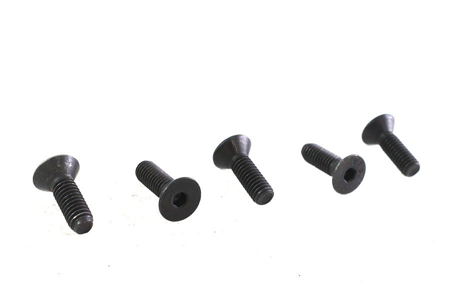 HARLEY Innensechskant-Flachkopfschrauben Schwarz 5/16 Zoll-18 x 1 Zoll Passend für 0- Alle, Modelle