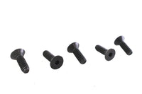 HARLEY Innensechskant-Flachkopfschrauben Schwarz 5/16 Zoll-18 x 1 Zoll Passend für 0- Alle, Modelle