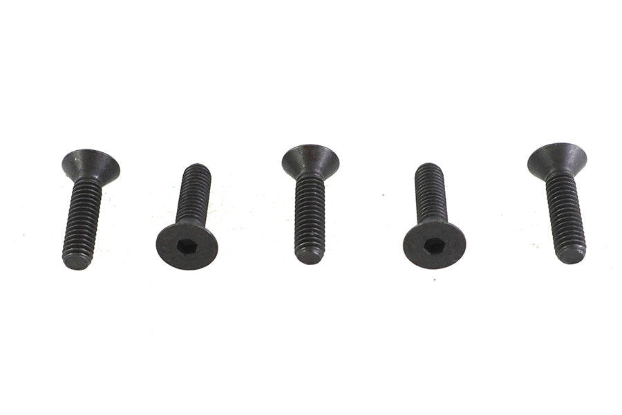 HARLEY Allen Flat Head Screws Black 5/16 inch-18 x 1-1/4 inch Fits 0-  All, models