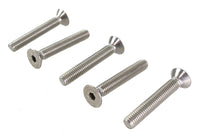HARLEY Allen Flat Head Screws Stainless Steel 3/8 inch-16 x 2-1/2 i Fits 0-  All, models