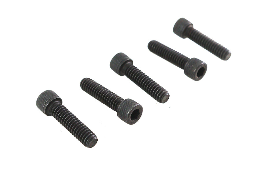 HARLEY 1/4 inch-20 x 1/2 inch Allen Socket Cap Screw Black Fits 0-  All, models