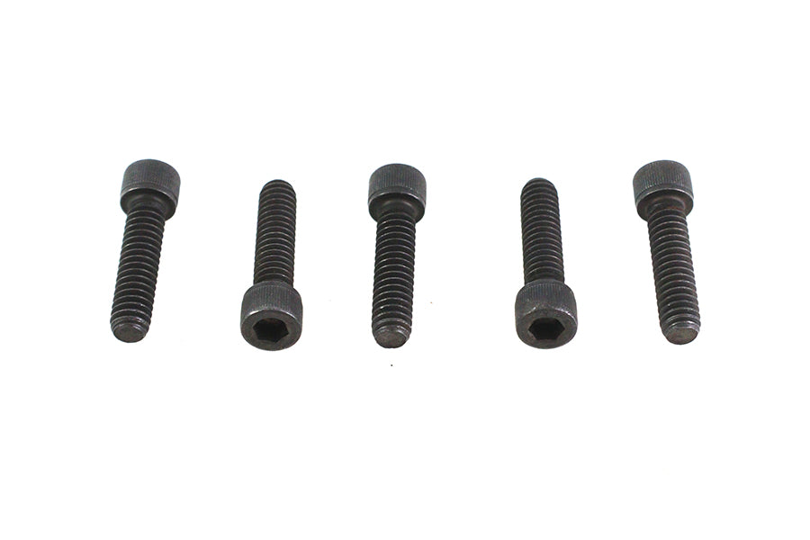 HARLEY 1/4 inch-20 X 1 inch Allen Socket Cap Screw Black Fits 0-  All, models