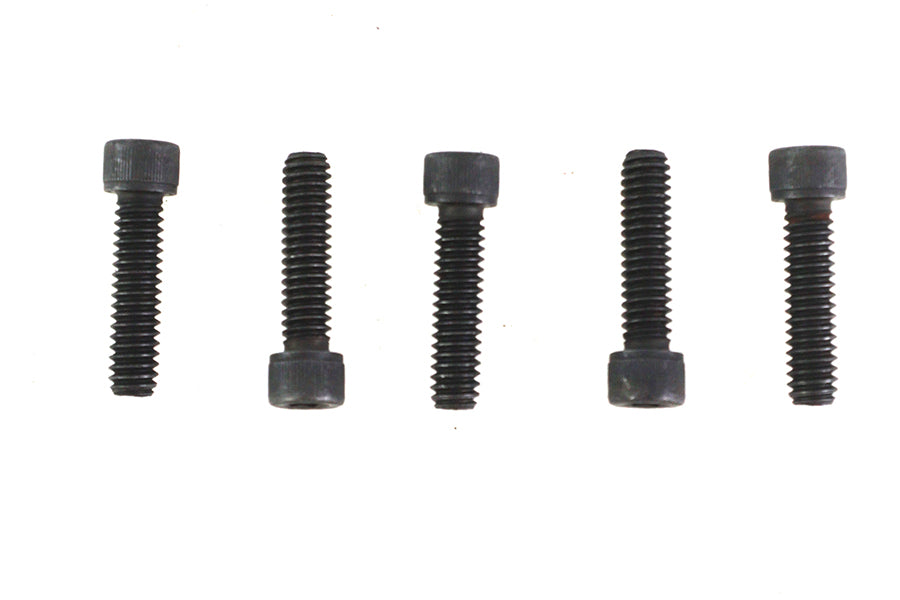 HARLEY 1/4 inch-20 X 1 inch Allen Socket Cap Screw Black Fits 0-  All, models