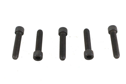 HARLEY 1/4 inch-20 x 1-1/4 inch Allen Socket Cap Screw Black Fits 0-  All, models
