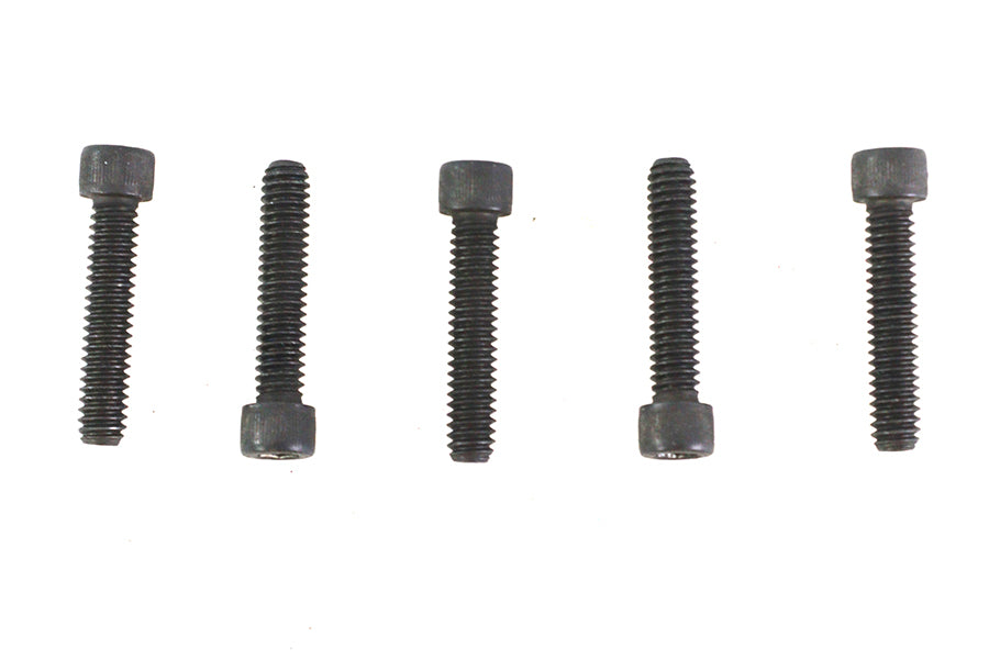 HARLEY 1/4 inch-20 x 1-1/4 inch Allen Socket Cap Screw Black Fits 0-  All, models