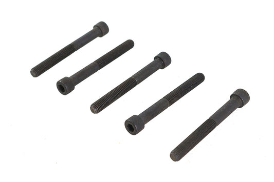 HARLEY 1/4 inch-28 X 2-1/4 inch Allen Socket Cap Screw Black Fits 0-  All, models