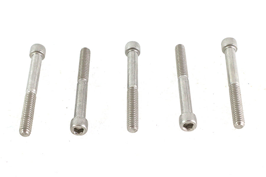 HARLEY 1/4 inch-20 x 2-1/4 inch Allen Socket Cap Screw Stainless St Fits 0-  All, models