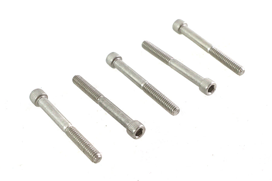 HARLEY 1/4 inch-20 x 2-1/4 inch Allen Socket Cap Screw Stainless St Fits 0-  All, models