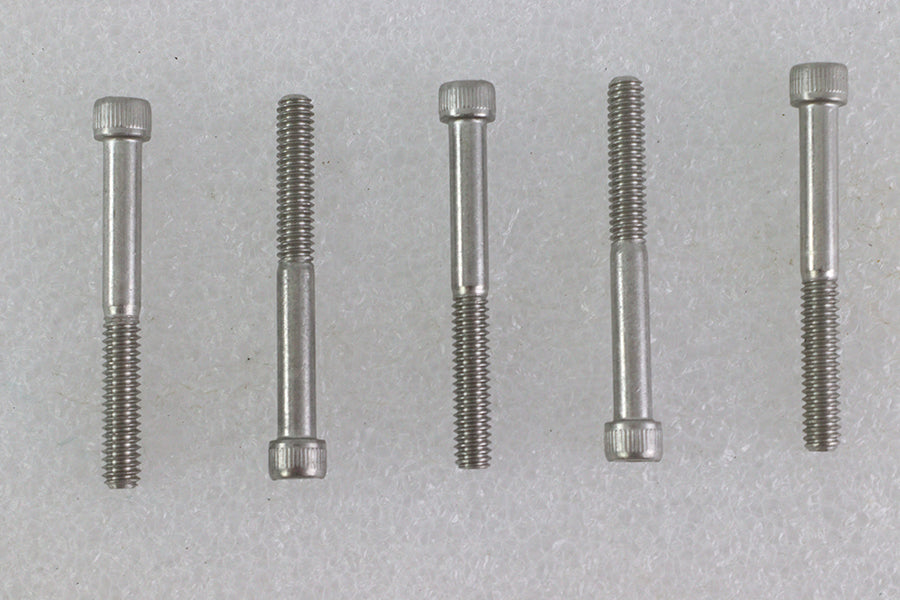 HARLEY 1/4 inch-20 x 2-1/4 inch Allen Socket Cap Screw Stainless St Fits 0-  All, models