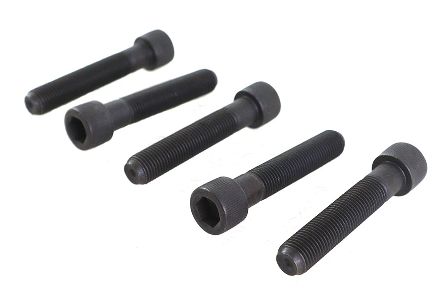HARLEY 3/8 inch-24 x 2 inch Allen Socket Cap Screw Black Fits 0-  All, models