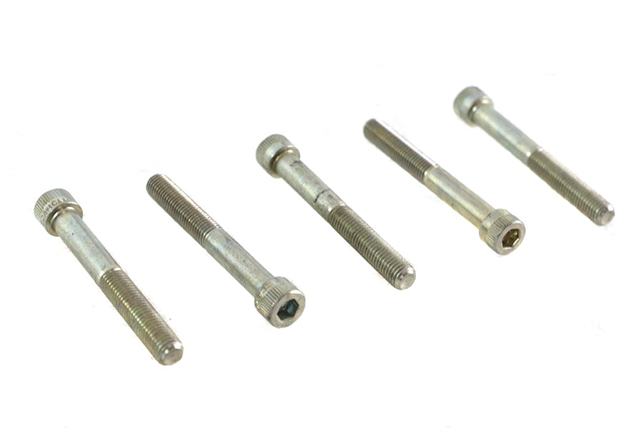 HARLEY 1/4 inch-28 x 2 inch Allen Socket Cap Screw Stainless Steel Fits 0-  All, models
