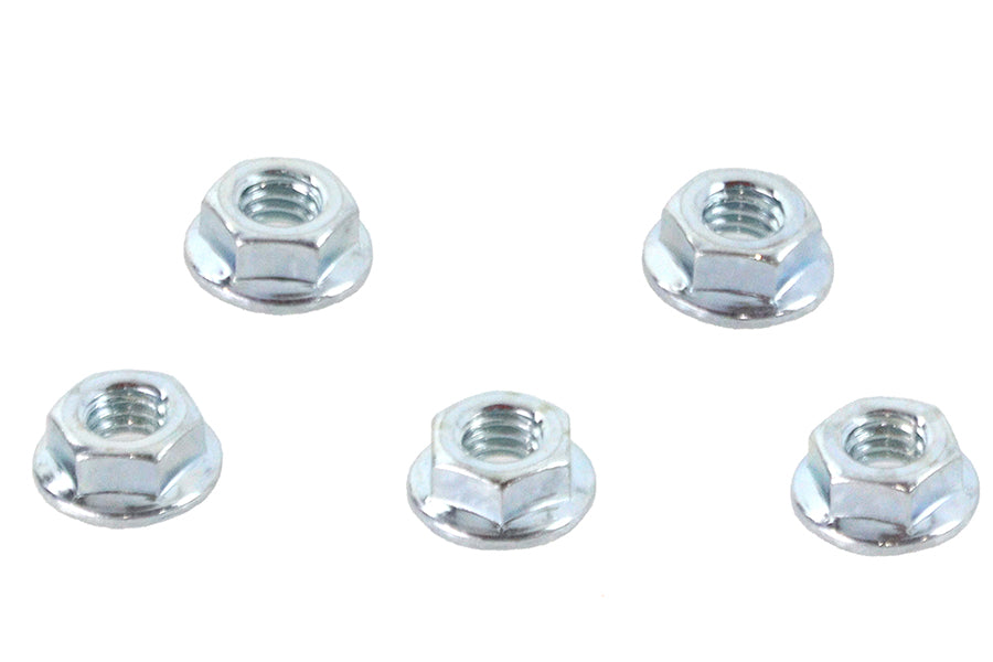 HARLEY Serrated Hex Flange Nuts 5/16 inch-18 Zinc Fits 0-  All, models