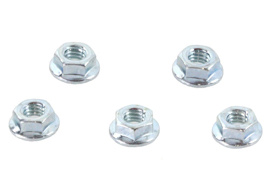 HARLEY Serrated Hex Flange Nuts 5/16 inch-18 Zinc Fits 0-  All, models