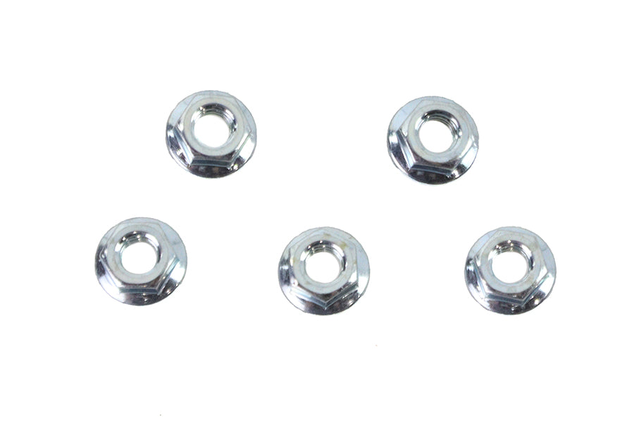HARLEY Serrated Hex Flange Nuts 5/16 inch-18 Zinc Fits 0-  All, models