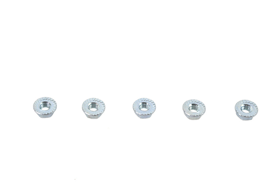HARLEY Serrated Hex Flange Nuts 5/16 inch-18 Zinc Fits 0-  All, models