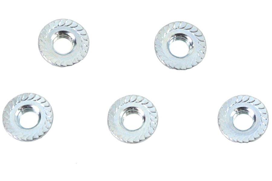 HARLEY Serrated Hex Flange Nuts 5/16 inch-18 Zinc Fits 0-  All, models
