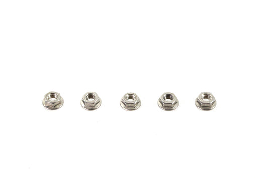 HARLEY Serrated Hex Flange Nuts 5/16 inch-18 Stainless Steel Fits 0-  All, models