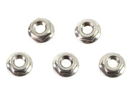 HARLEY Serrated Hex Flange Nuts 5/16 inch-18 Stainless Steel Fits 0-  All, models