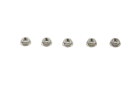 HARLEY Serrated Hex Flange Nuts 5/16 inch-24 Stainless Steel Fits 0-  All, models