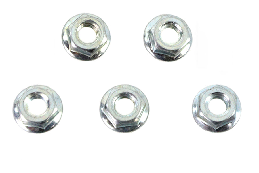 HARLEY Serrated Hex Flange Nuts 5/16 inch-24 Zinc Fits 0-  All, models