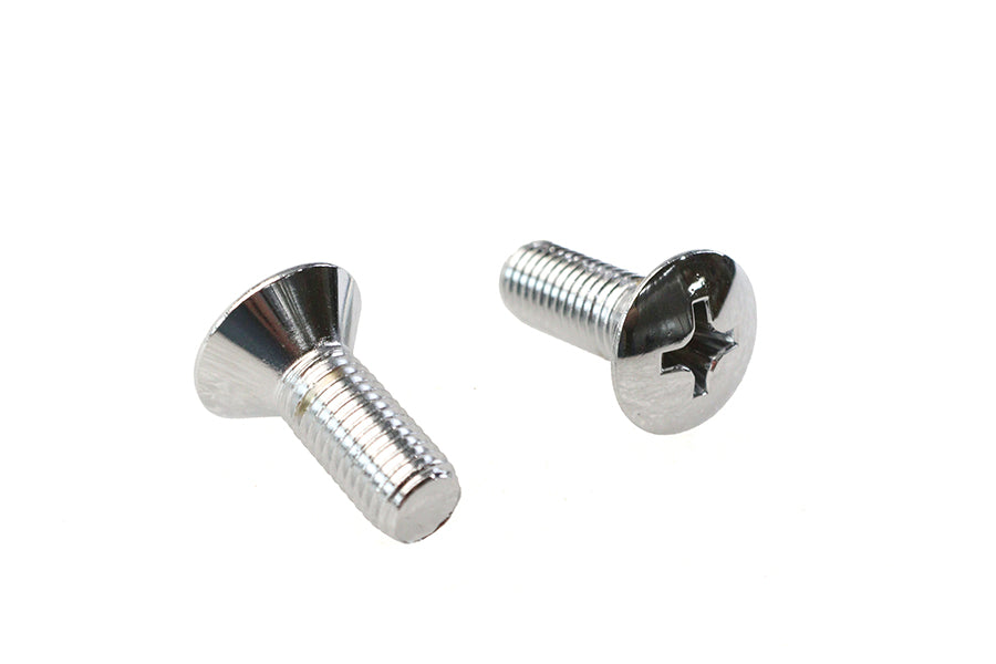 HARLEY Teardrop Phillips Head Chrome Screw Set Fits 0-  Custom, application