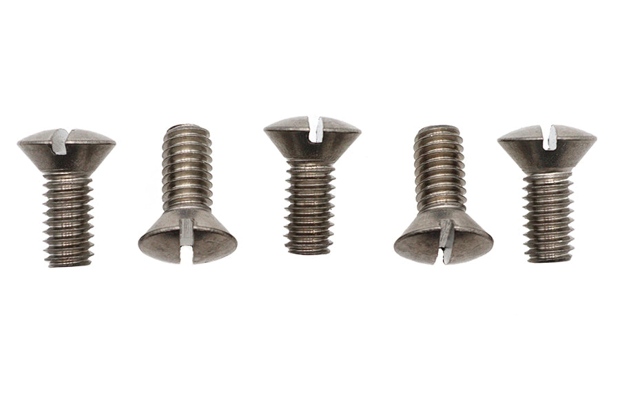 HARLEY Oval Slotted Screw 5/16 inch-18 x 3/4 inch Stainless Steel Fits 0-  All, models
