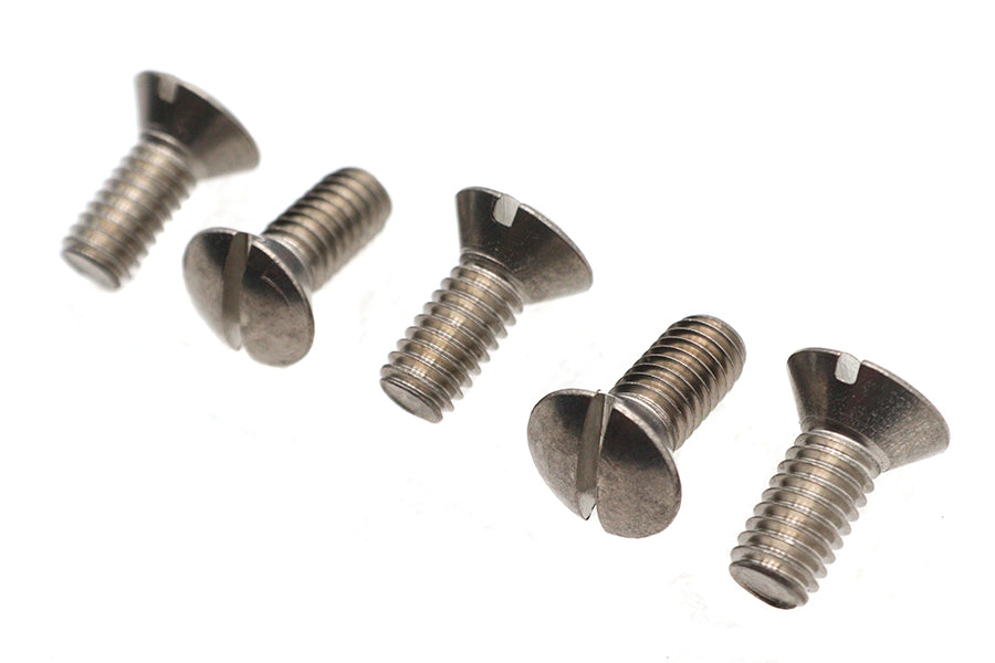HARLEY Oval Slotted Screw 5/16 inch-18 x 3/4 inch Stainless Steel Fits 0-  All, models