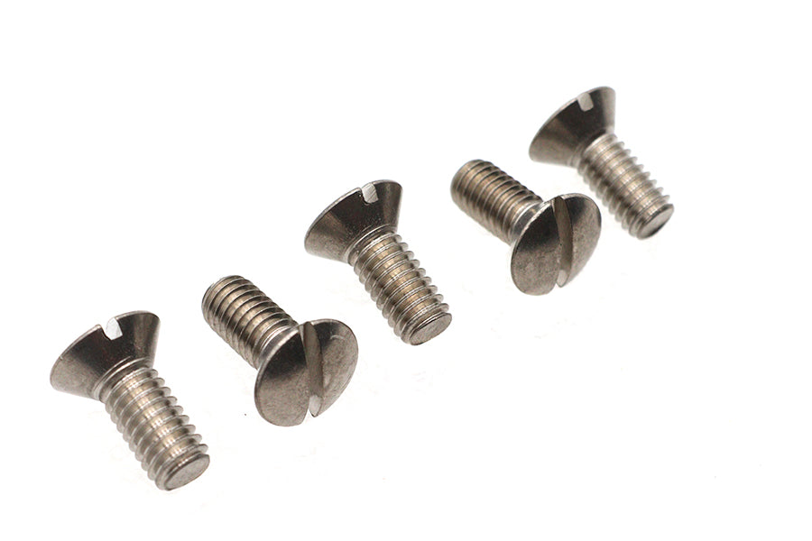 HARLEY Oval Slotted Screw 5/16 inch-18 x 3/4 inch Stainless Steel Fits 0-  All, models