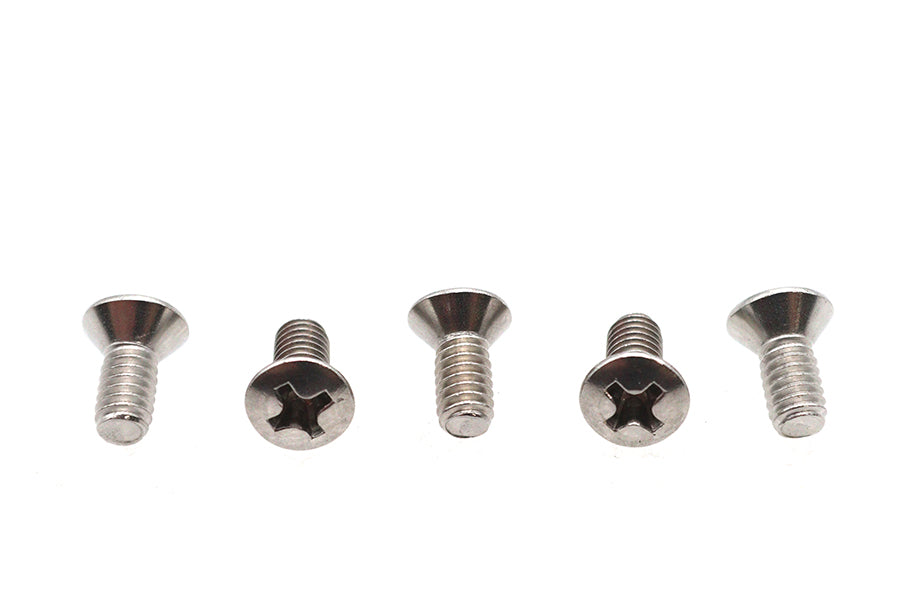 HARLEY 8-32 x 3/8 inch Oval Phillips Head Screw Stainless Steel Fits 0-  All, models