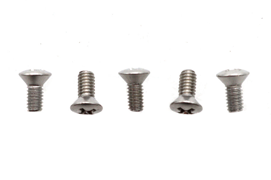 HARLEY 8-32 x 3/8 inch Oval Phillips Head Screw Stainless Steel Fits 0-  All, models