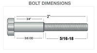 HARLEY 2 inch Hex Starter Bolt Fits 0-  All, models