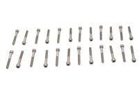 HARLEY Stainless Steel Finned Cover Screw Set 24 Piece Fits 0-  Custom, application