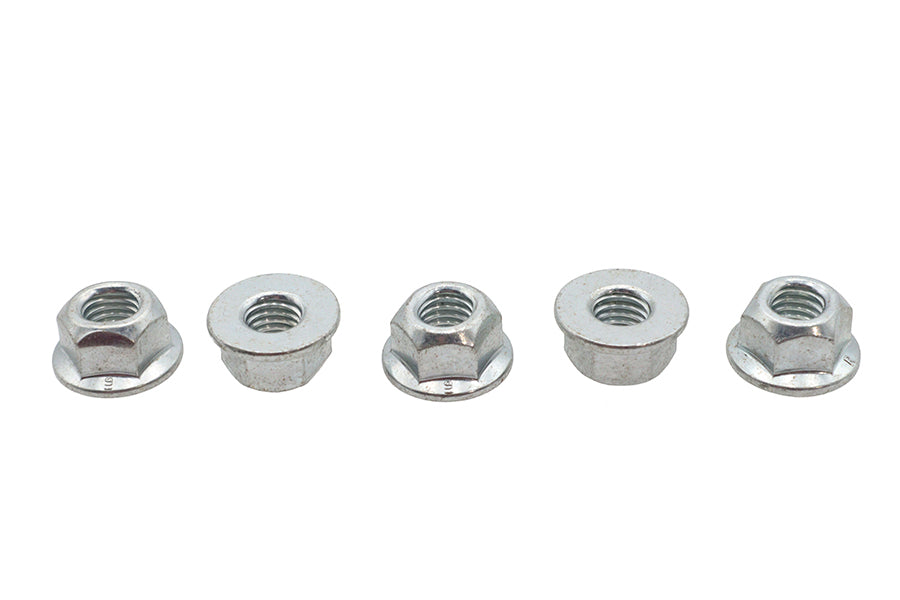 HARLEY M8 x 1.25 Flange Nut Zinc Fits 0-  Custom, application