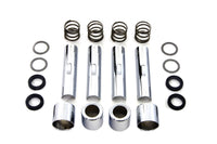 HARLEY Chrome Pushrod Cover and Clip Kit Fits 1940-1947 FL,   1966-1984 FL,   1971-1984 FX,   1971-1