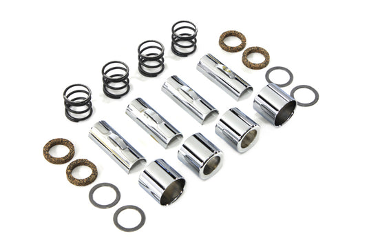 HARLEY Chrome Upper Pushrod Cover Kit Fits 1936-1939 EL,